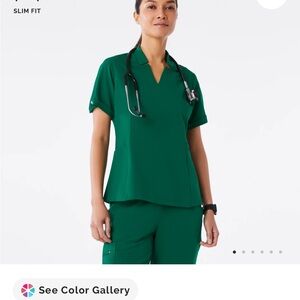 Women's Green Scrub Set